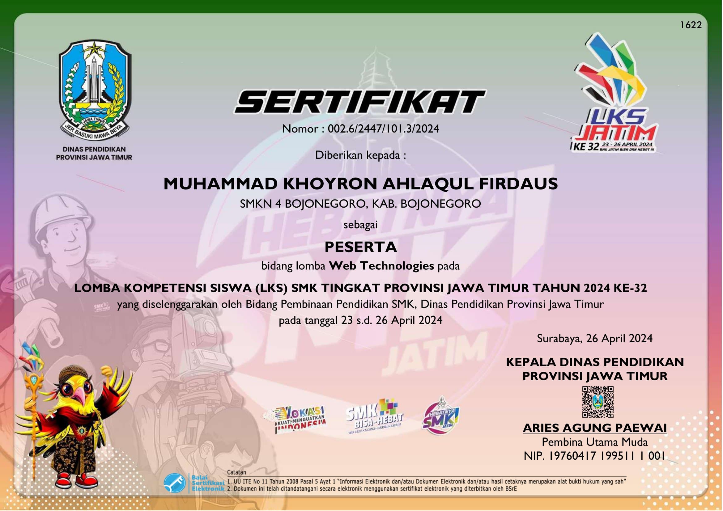 Lomba Kompetensi Siswa Web Technologies Championship