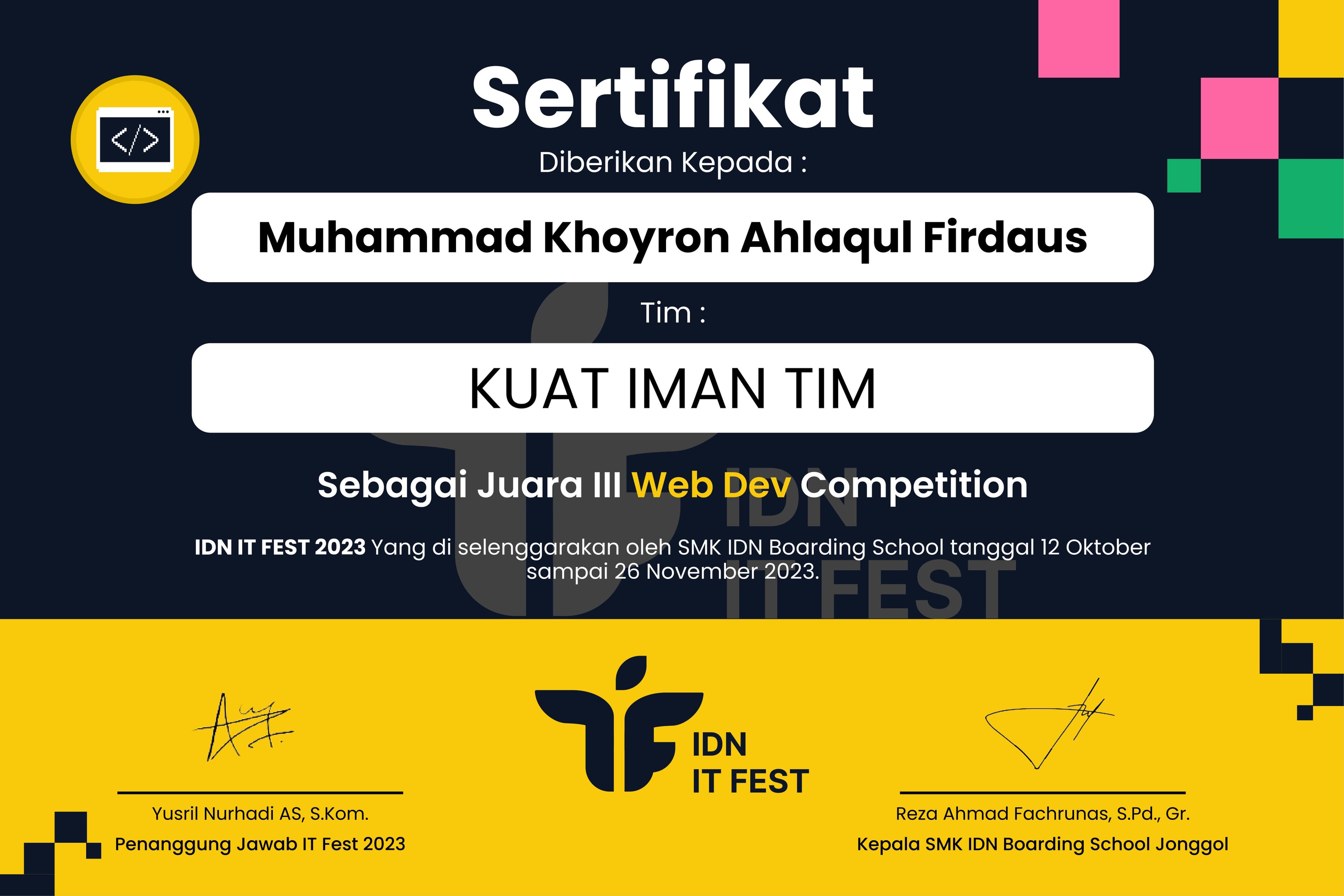 National Programming Contest & IT Fest Gathering